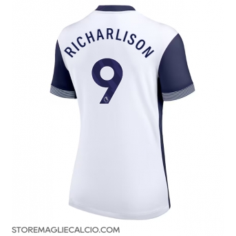 Tottenham Hotspur Richarlison #9 Maglia Gara Casa Repliche 2024-25 Donna
